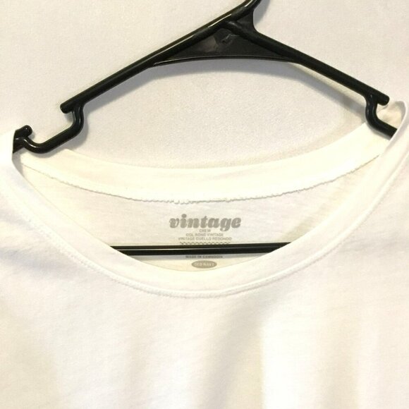 Old Navy Group 3 Vintage Tees Short Sleeve Cotton Crew Neck White Women's Sz XL - Picture 2 of 8